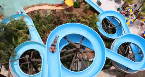 Caracol atração radical no Thermas dos Laranjais