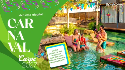 Foto demonstrativa de Carnaval no Carpe Diem Eco Resort em Olímpia