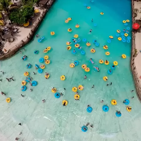 Mar Azul - Piscinas de ondas no Thermas dos Laranjais