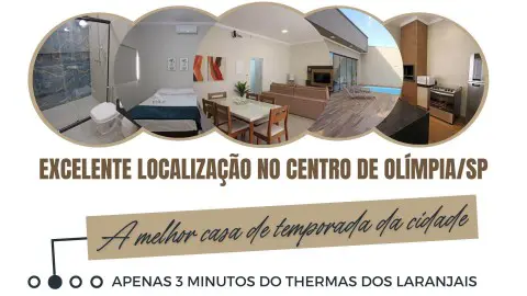 A melhor casa de temporada da cidade de Olímpia SP, com excelente localizaçã