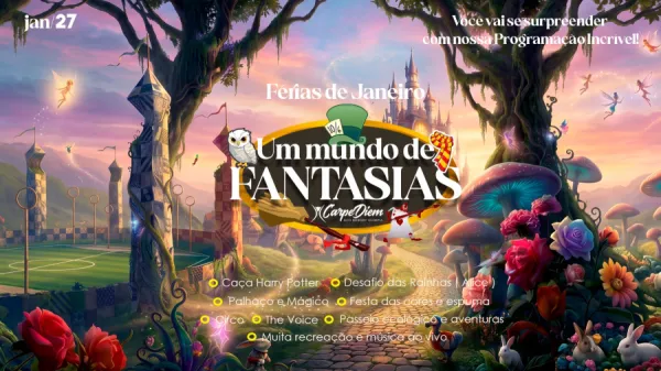 Foto demonstrativa de Ferias de Janeiro Carpe Diem