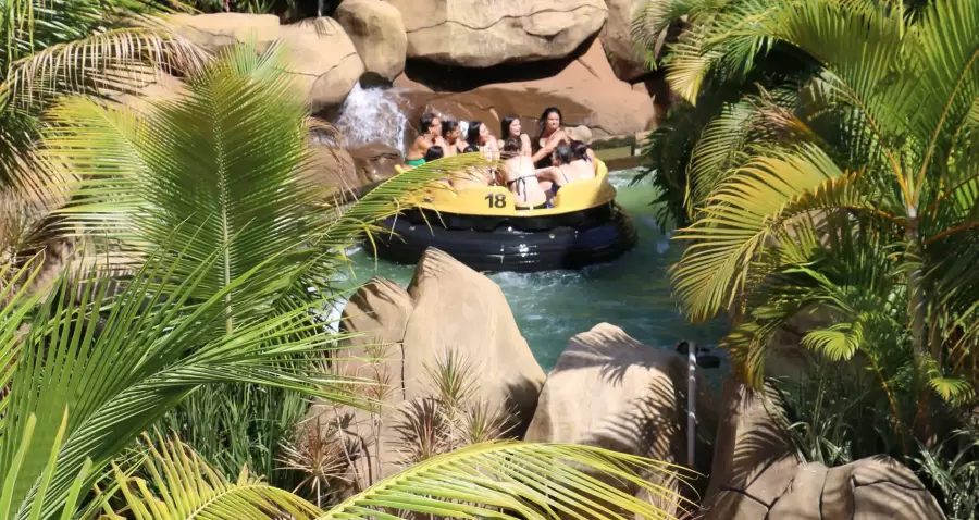 Imagem destauente: Rio Selvagem atração radical no Thermas dos Laranjais