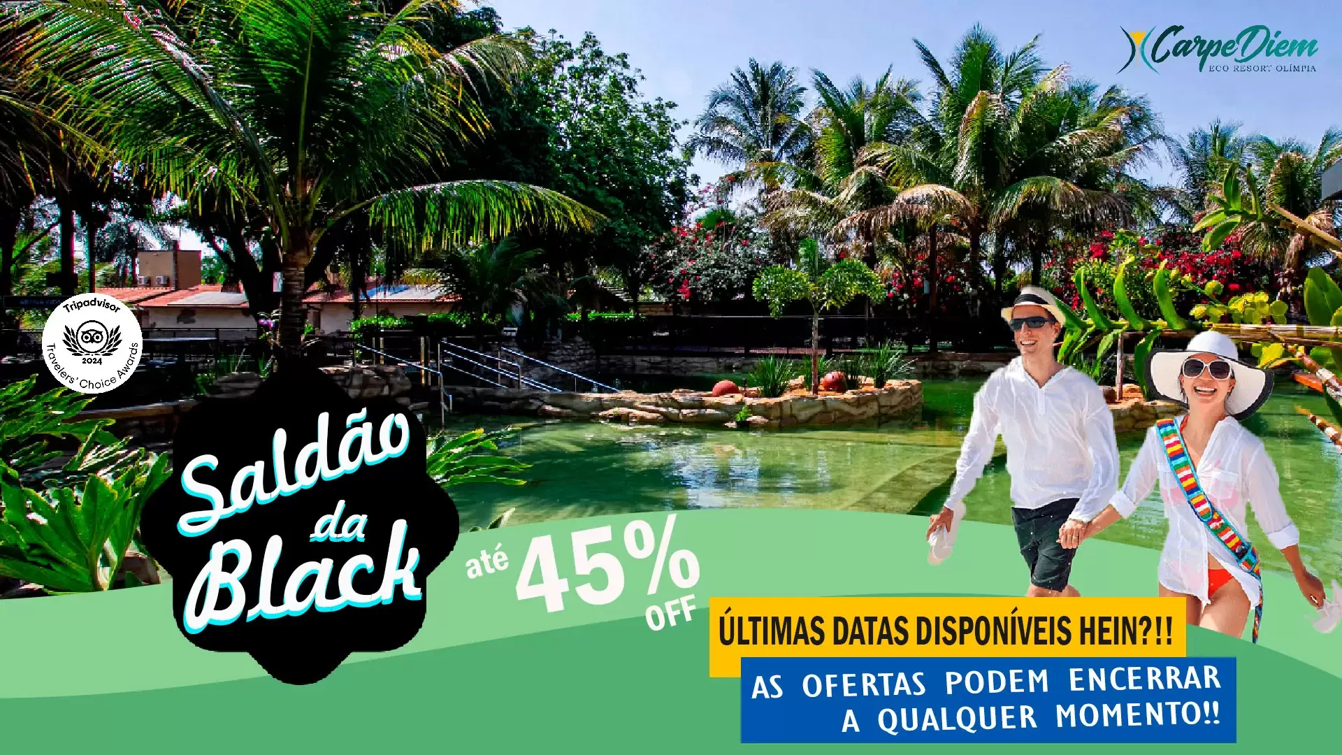 Carpe Diem Eco Resort Olímpia, descontos especiais - Saldão da Black