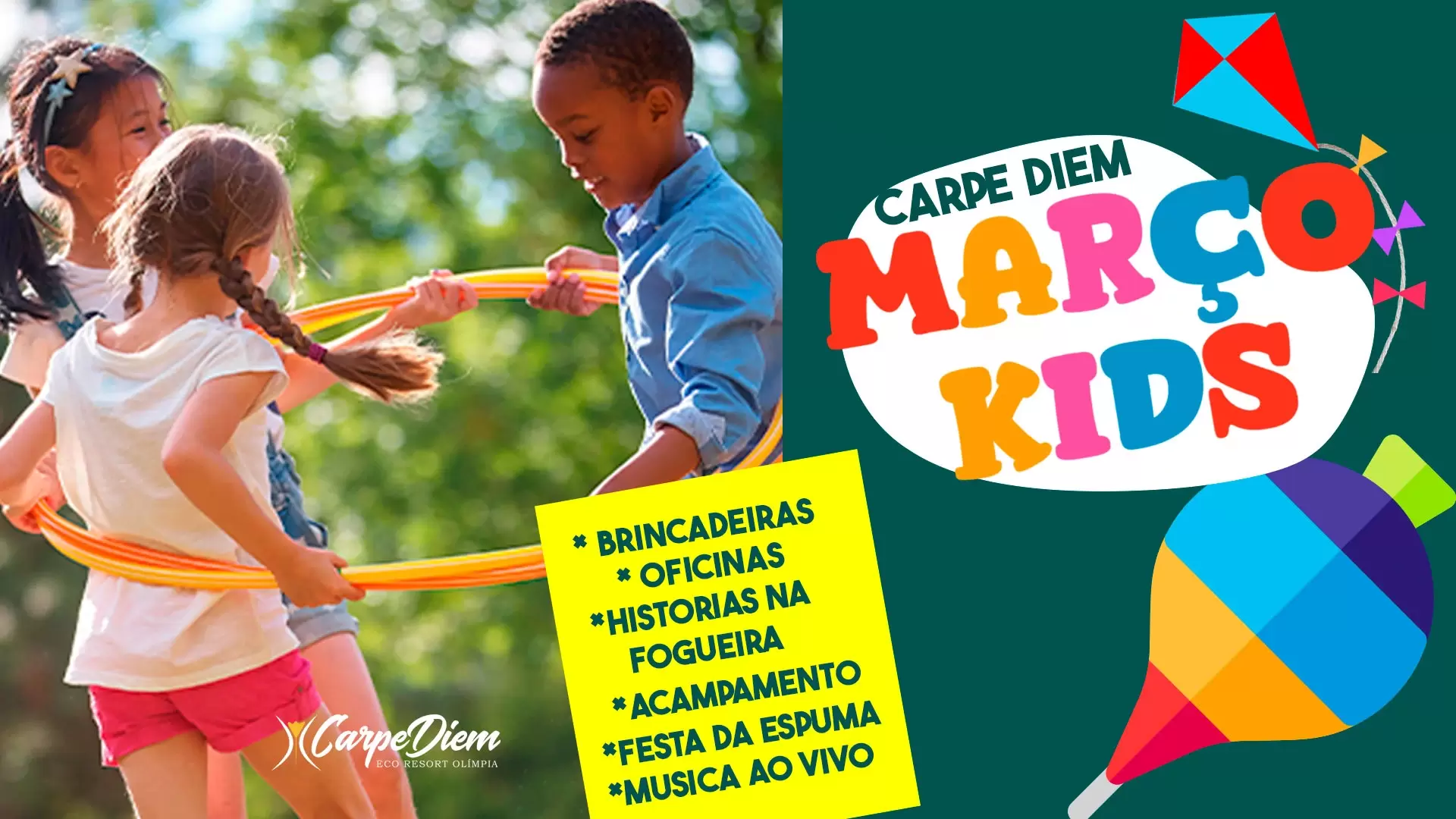 Março Kids no Carpe Diem Eco Resort