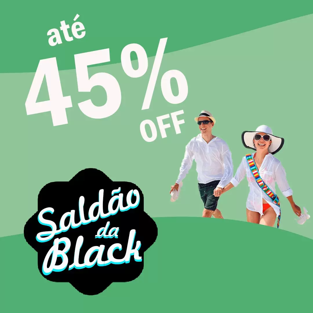 SALDÃO DA BLACK NO CARPE DIEM COM ATÉ 45% DE DESCONTO.